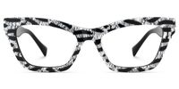 Wild Beat - Square Pattern Eyeglasses | Vooglam Angle View
