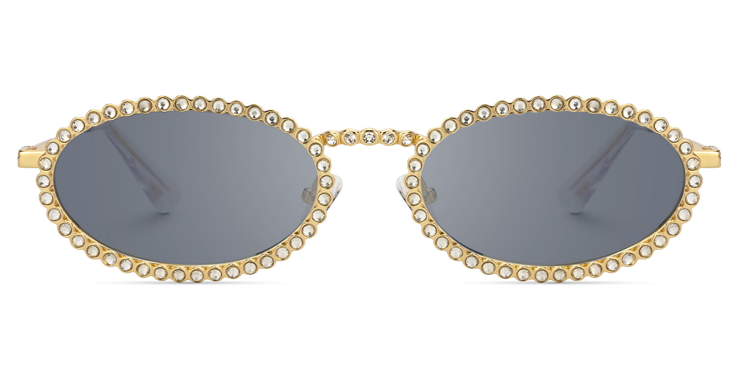

Fergie - Oval Gold Sunglasses