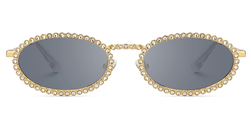 Fergie - Oval Gold Sunglasses
