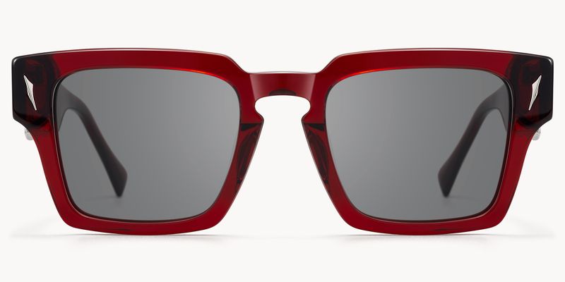 Stiletto - Rectangle Red Sunglasses