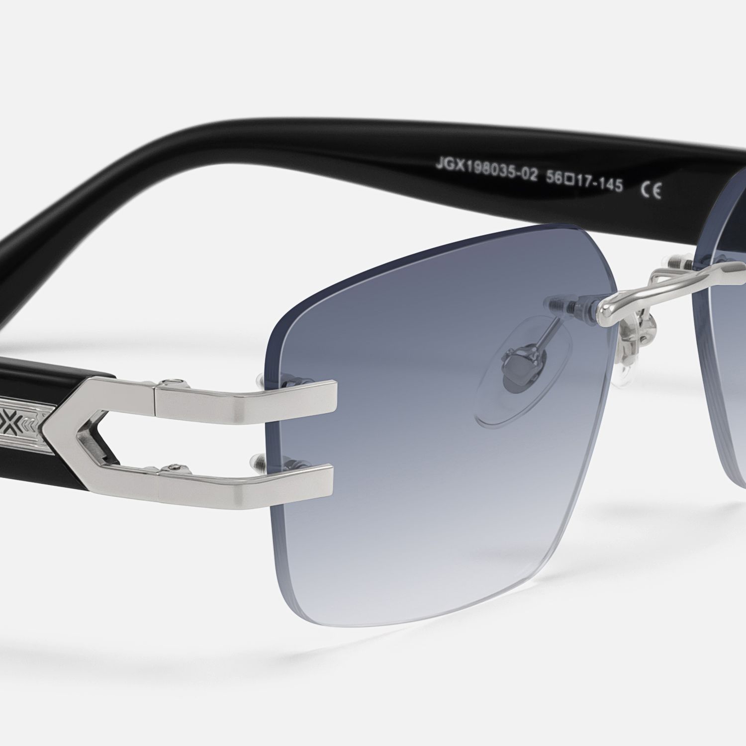 Aurum - Rectangle Black Sunglasses product detail 4