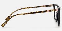 Terra - Square Black Eyeglasses | Vooglam Side View