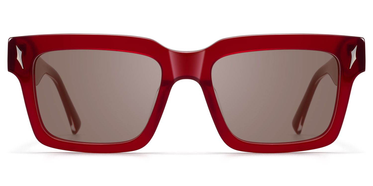 Razor - Rectangle Red Sunglasses | Vooglam Product Details 1