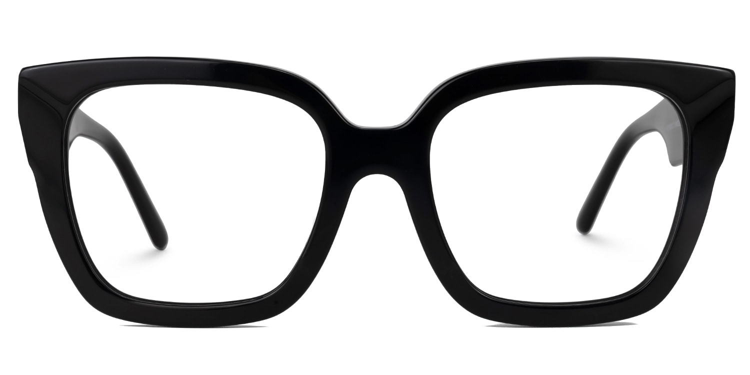 

Dericia - Square Black Eyeglasses