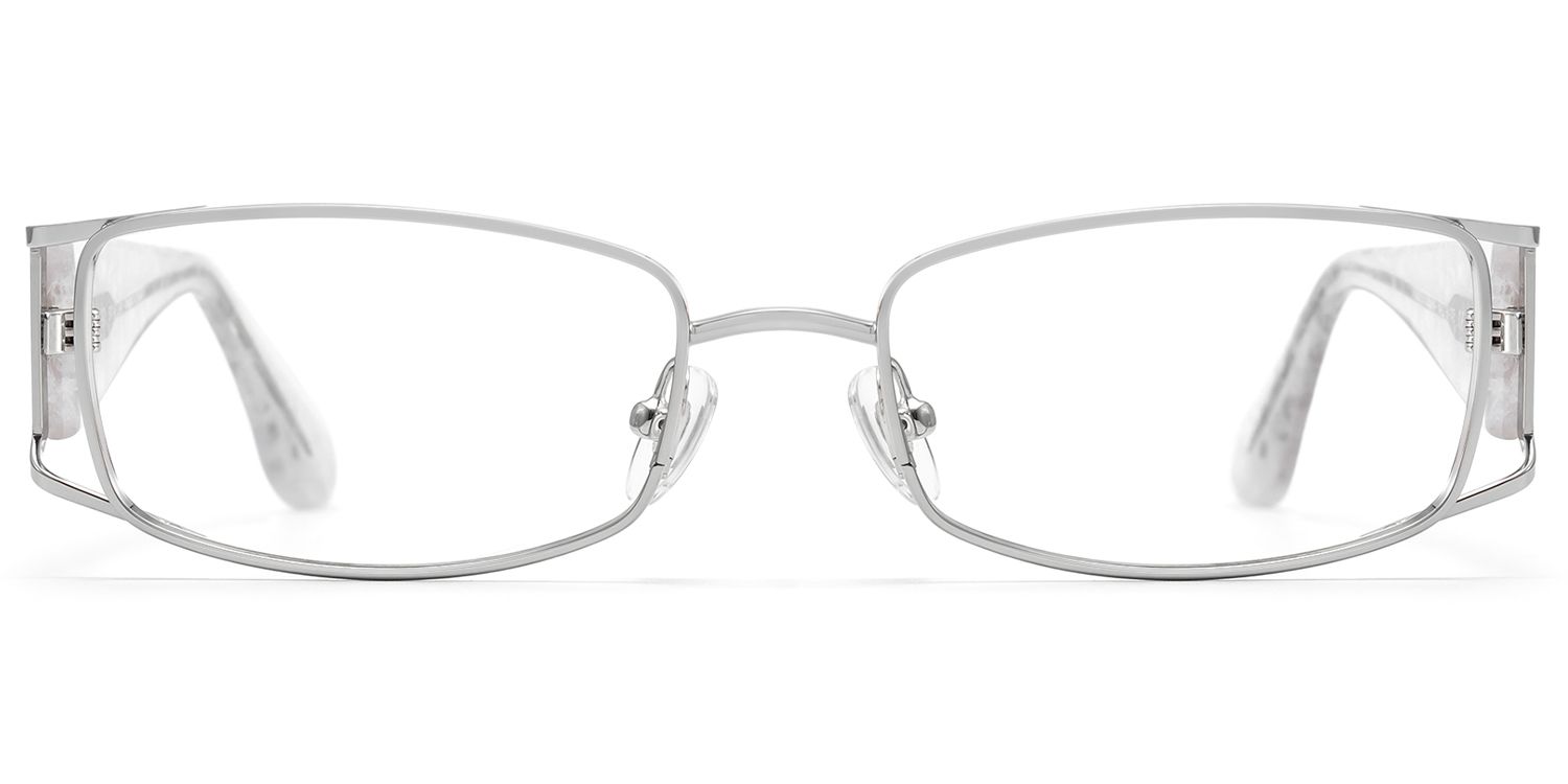 Wren - City to Festival Rectangle Silver Glasses | Vooglam Product Details 1