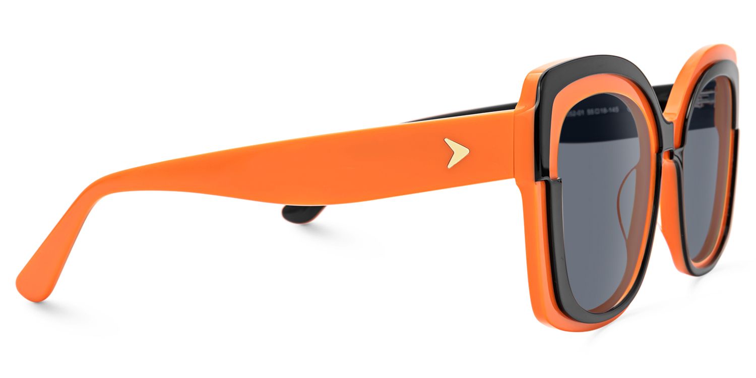 Mabon - Butterfly Orange Sunglasses by Vooglam - Product View 4