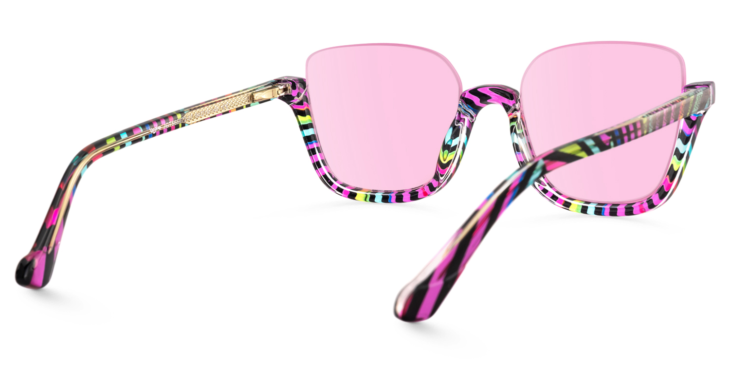 Fariha - Square Multicolor Sunglasses - 3