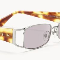 Wren - Rectangle Silver Sunglasses - 4