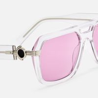 Maverick - Aviator Crystal Sunglasses | Vooglam Design Details