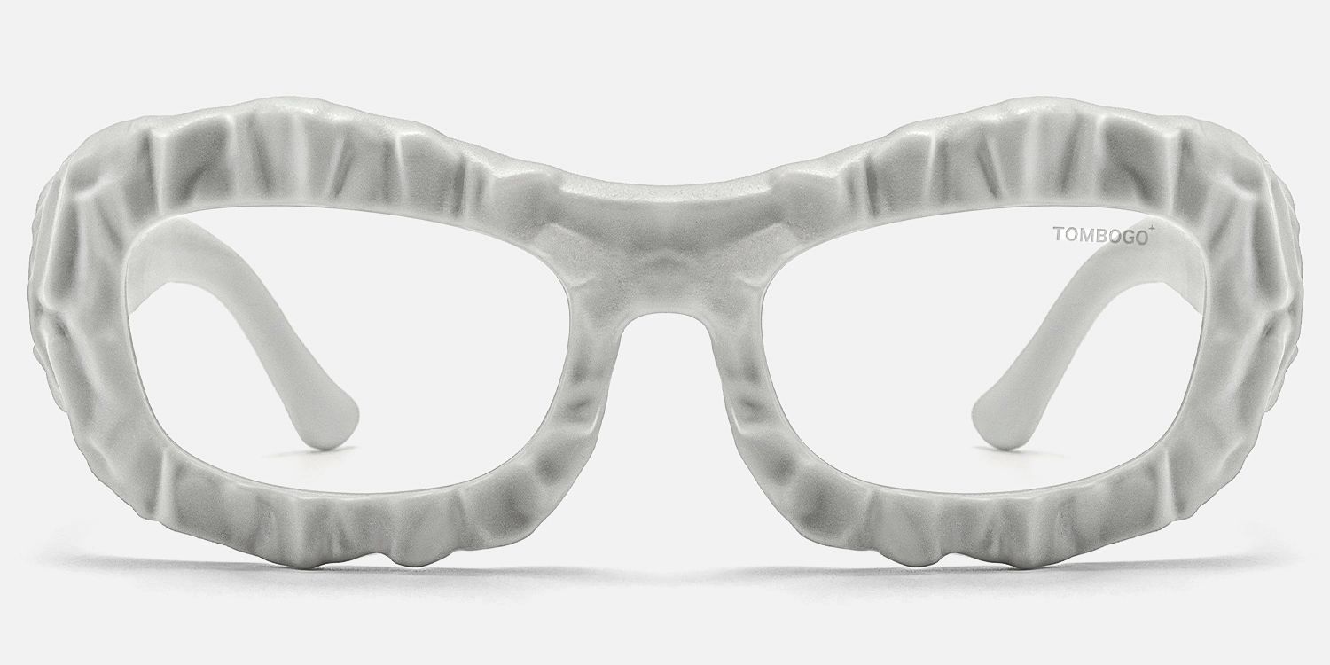 The Geologist - Bold Gray Marble Glasses | Vooglam Angle View