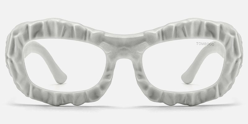 The Geologist - Geometric Gray Eyeglasses