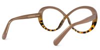 Serena - Oval Coffee/Tortoise Eyeglasses | Vooglam Side View