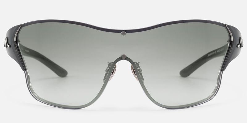 Suzuka - Black Shield Shades with Graident Tint | Vooglam