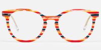 Boban - Round Multicolor Eyeglasses | Vooglam Angle View