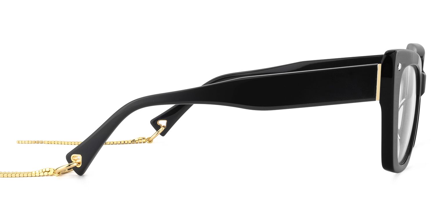 Rosa - Butterfly Black Eyeglasses | Vooglam 4