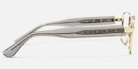Ubuntu - Rectangle Gold Eyeglasses | Vooglam Side View