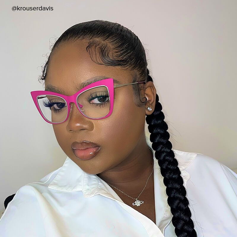 magenta eyeglasses frames from Vooglam