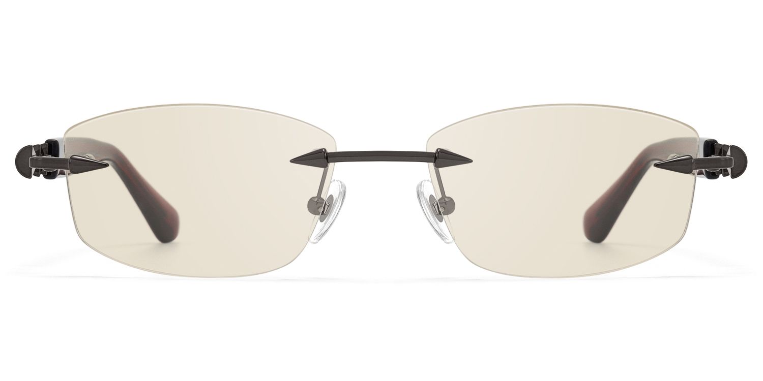 Fracture - Light Brown Tint Spike Sunglasses | Vooglam Product Details 1