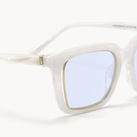 Chaparral - Rectangle White Sunglasses - 4
