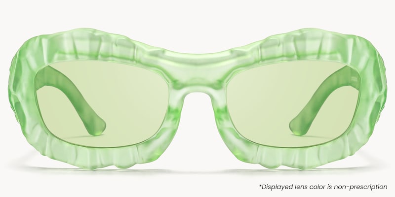 The Geologist - Geometric Green Sunglasses