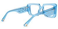 Ellery - Rectangle Blue Eyeglasses | Vooglam Side View