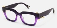 Sabrina - Rectangle Purple Eyeglasses