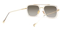 Alvira - Clear Aviator Sunglasses Gold Frame - 3