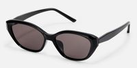 Strata - Geometric Black Sunglasses | Vooglam Front View