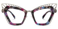 Deiter - Cat Eye Floral Eyeglasses | Vooglam Angle View