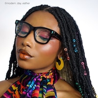 Adinkra - Square Black Eyeglasses - 7
