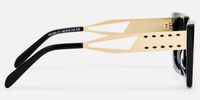 Titan - Rectangle Black Sunglasses | Vooglam Side View