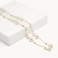 Artificial Pearl Glasses Chains | Vooglam.com Front View