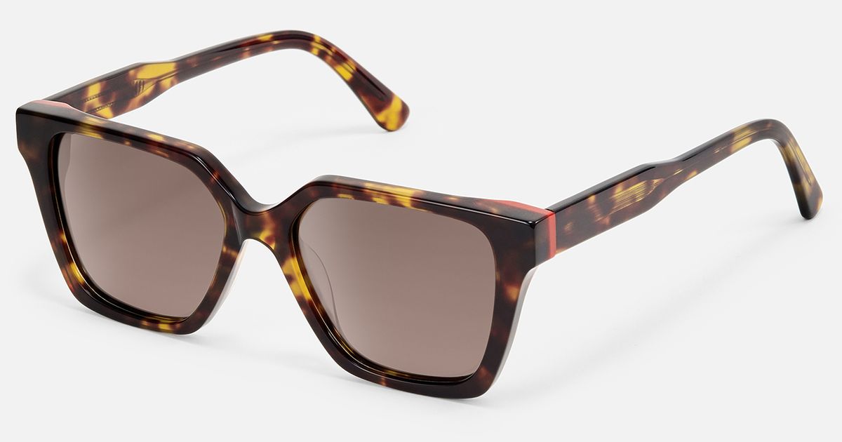 Eclipse - Square Tortoise Sunglasses | Vooglam