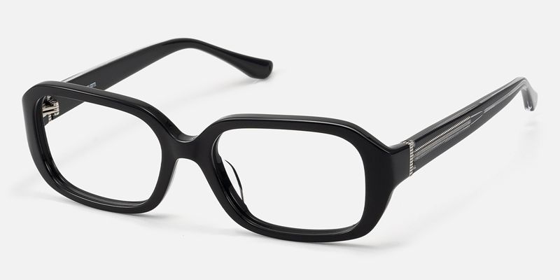 Mies - Exposed Hardware Acetate Black Frames | Vooglam
