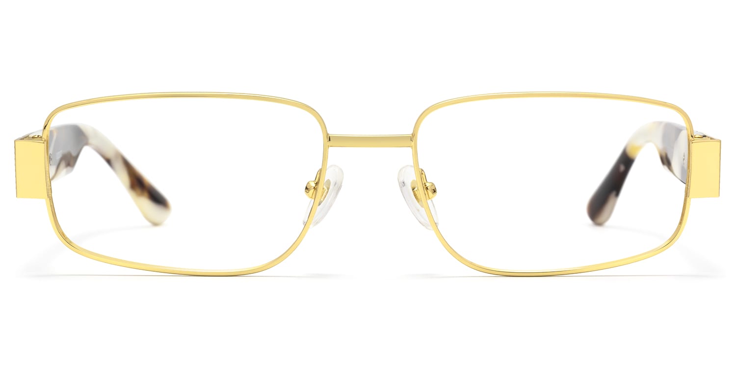 

Cypher - Rectangle Gold Eyeglasses