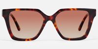 Eclipse - Square Tortoise Sunglasses | Vooglam Angle View