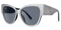 Elektra - Cat Eye Gray Sunglasses - 2