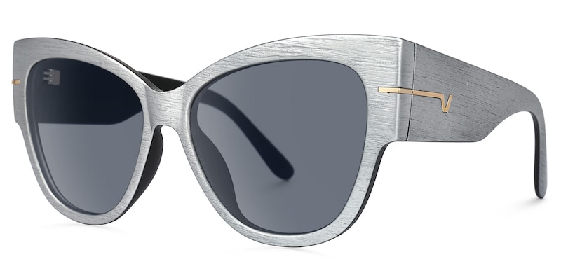 Elektra - Cat Eye Gray Sunglasses