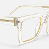 Ibrahim - Square Crystal Eyeglasses | Vooglam Design Details