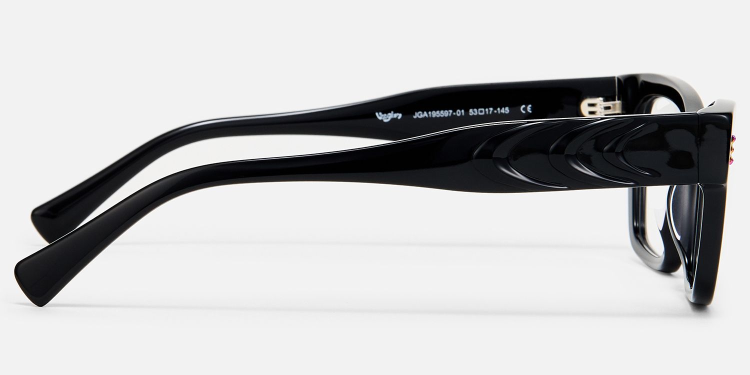 Surreal - Rectangle Black Eyeglasses product detail 3