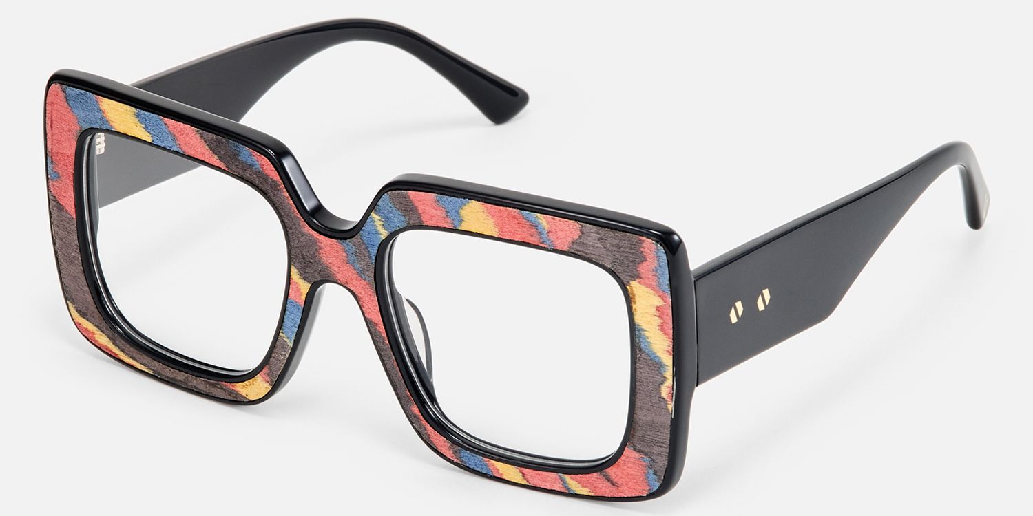 Pacifica - Square Multicolor Eyeglasses | Vooglam Front View