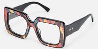 Pacifica - Square Multicolor Eyeglasses | Vooglam Front View