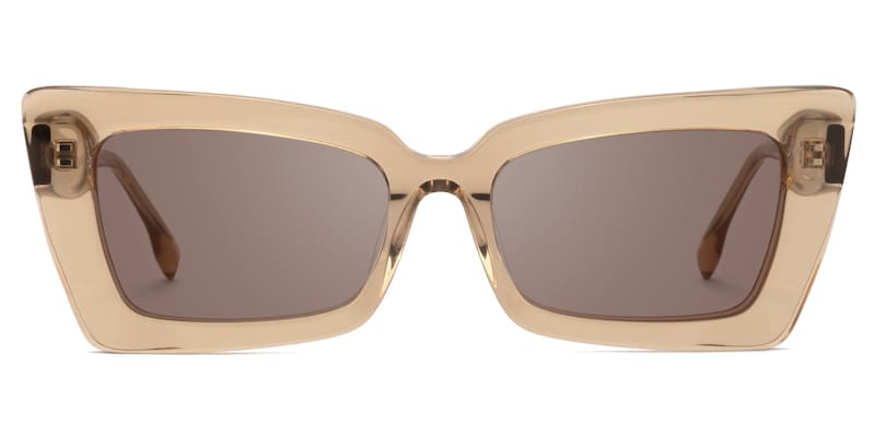 Sarah - Rectangle Tawny Sunglasses
