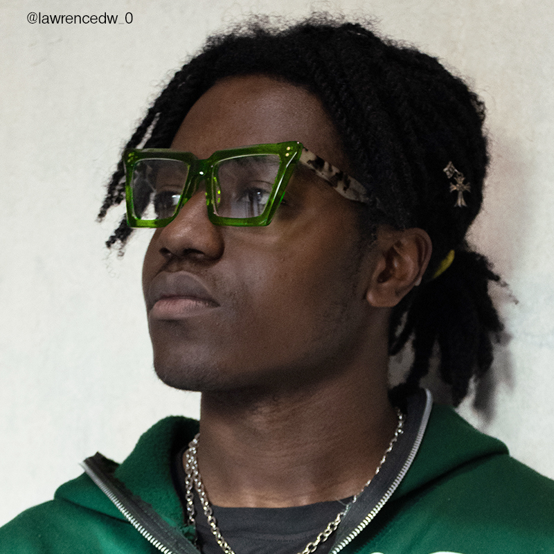 Eduardo - Square Green Eyeglasses