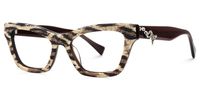 Wild Beat - Square Animal Eyeglasses