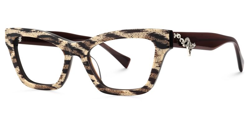 Wild Beat - Square Animal Eyeglasses