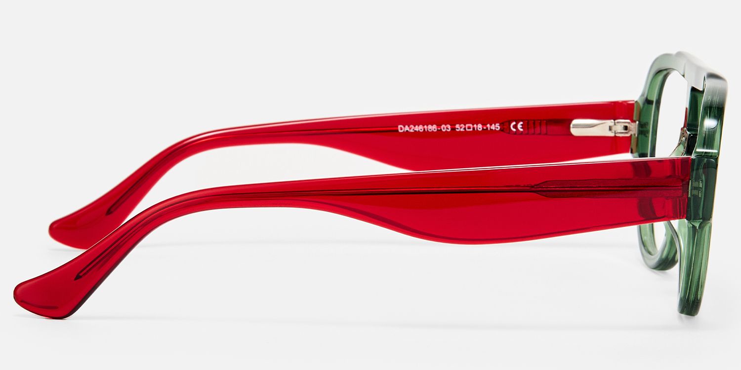 Adnan - Aviator Green Eyeglasses product detail 3