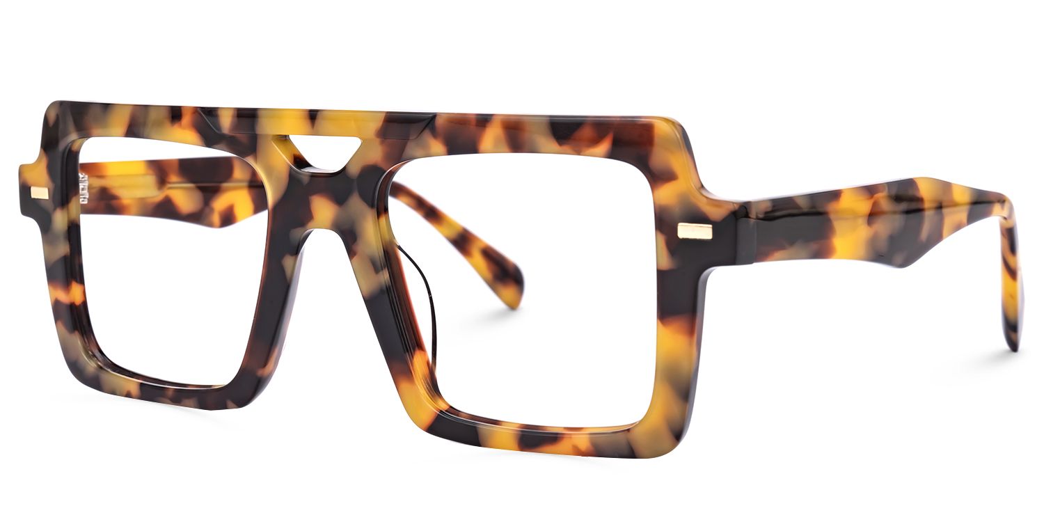 Irwin - Aviator Tortoise Eyeglasses | Vooglam Front View