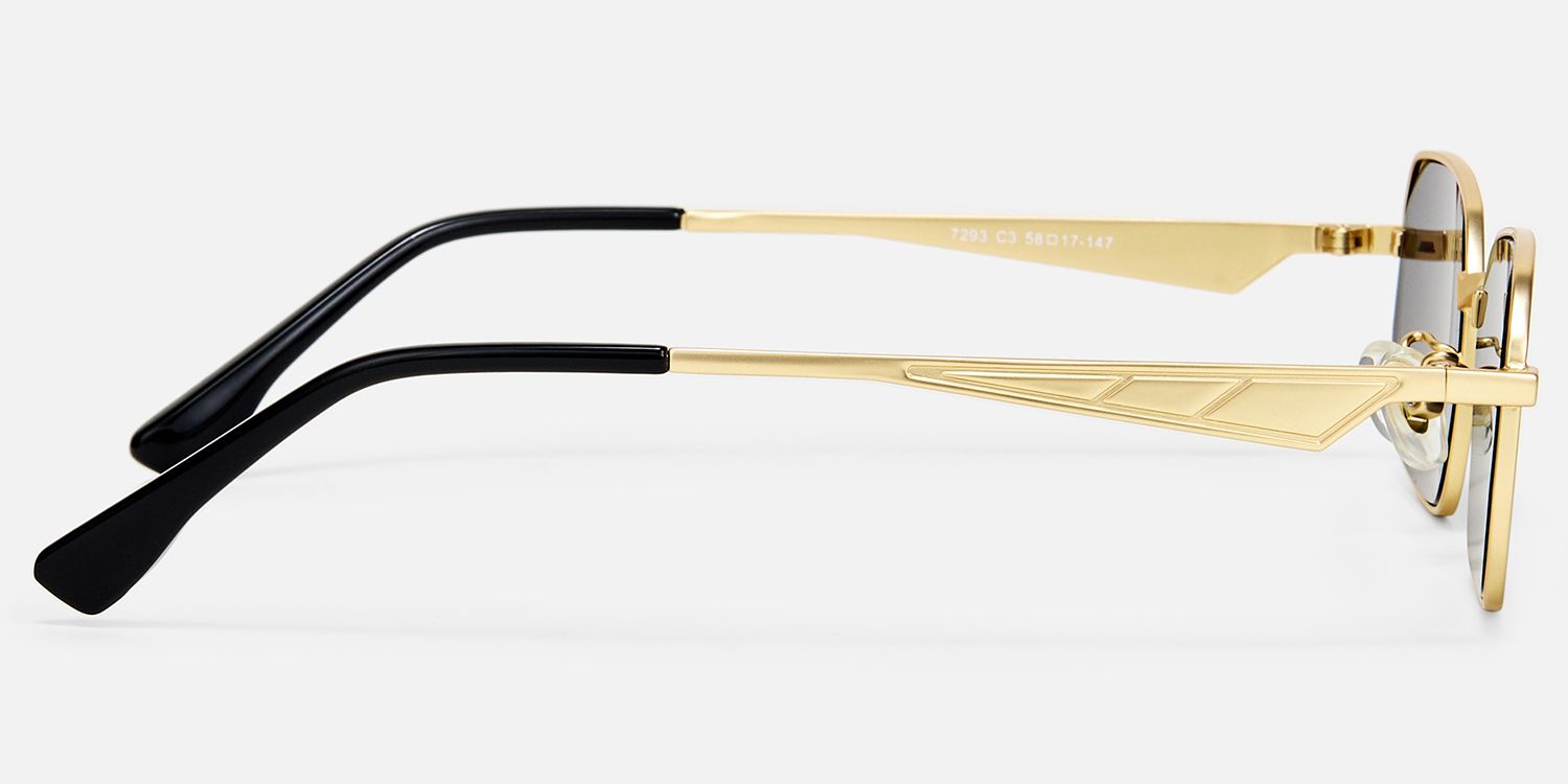 Aether - Geometric Gold Sunglasses product detail 3