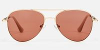 Joni - Aviator Gold Sunglasses | Vooglam Angle View